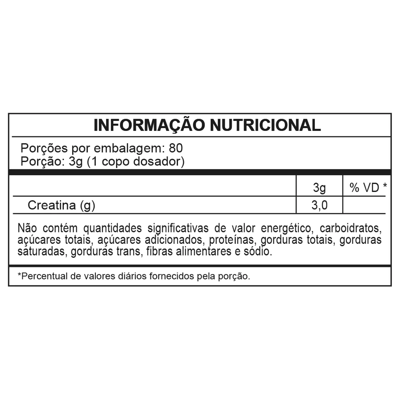 Creatina Sem Sabor - 240g