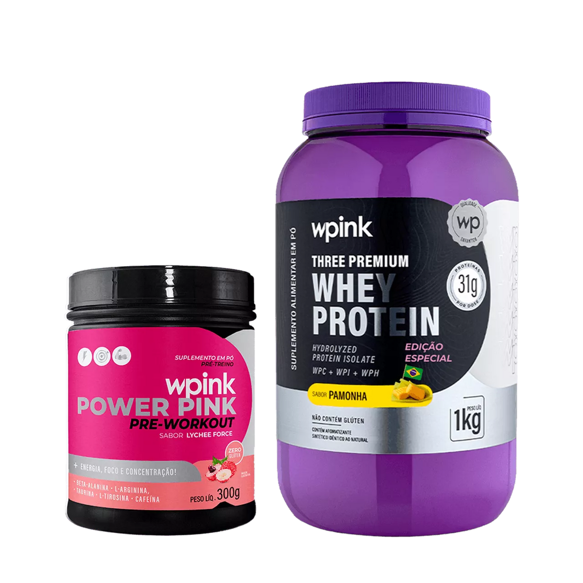 Whey Protein Pamonha – 1 kg + Super Power Pink de Lichia 300g