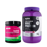 Whey Protein Morango – 1 kg + Super Power Pink de Limão - 300g