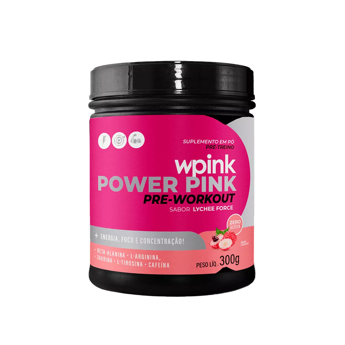 Super Power Pink de Lichia - Pré-Treino – 300g