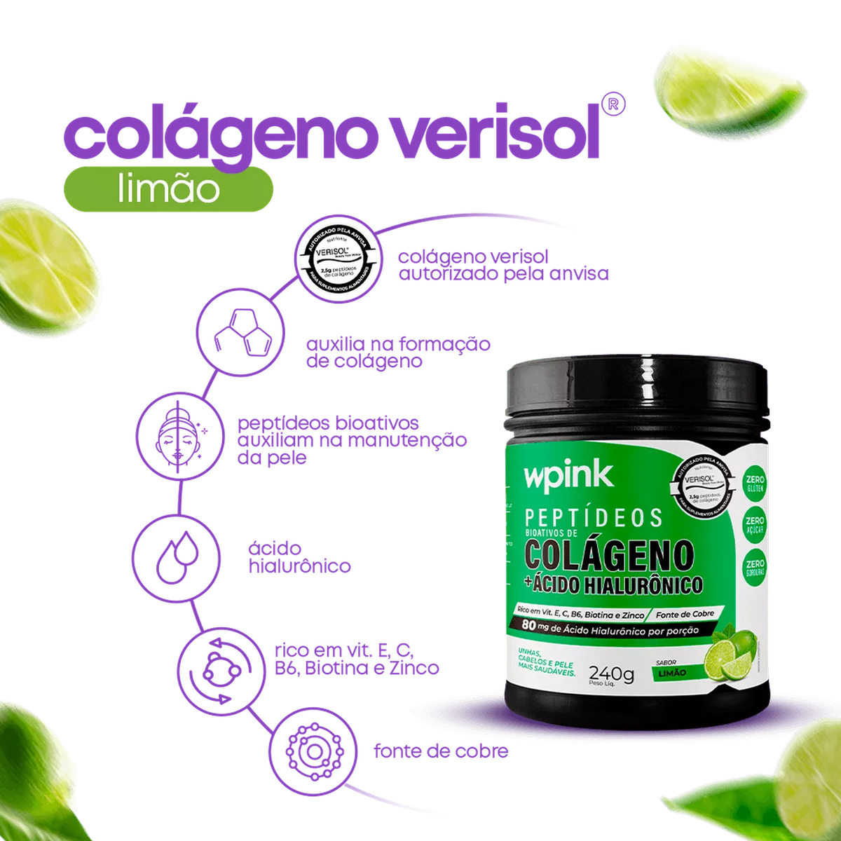 Colágeno de Limão - 240g - The Supply