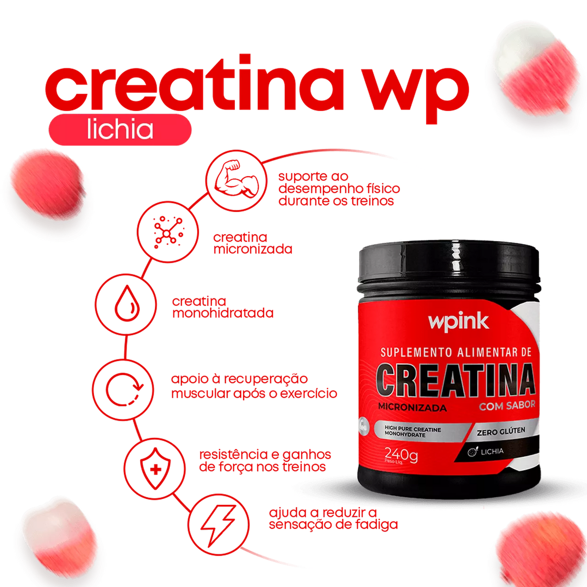 Creatina de Lichia - 240g