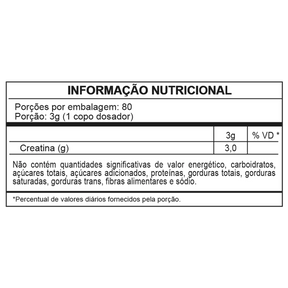 Creatina Sem Sabor - 240g
