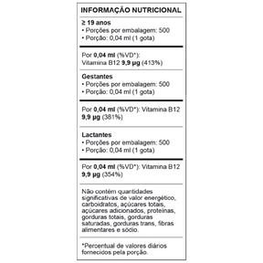 Vitamina B12 - Em gotas